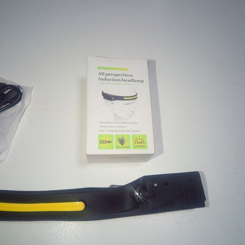 Ultra Bright LED Waterproof Headlamp IPX4 350 Lumens with Hand Motion Sensor TC52, pack of 2