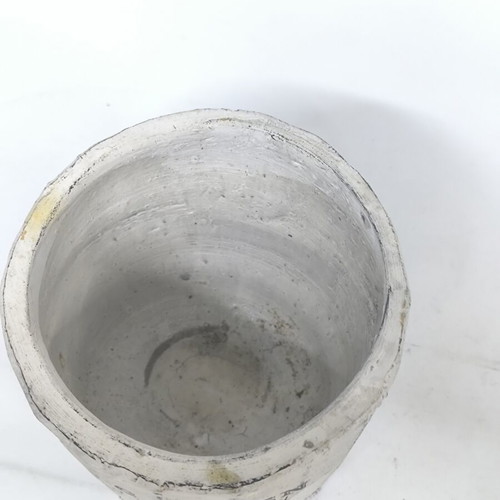Handmade clay flowerpot 14×14×14 cm like new