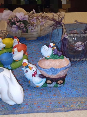 Easter decorations used