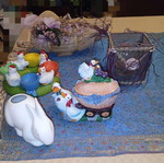 Easter decorations used
