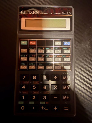 Citizen SR-165 scientific calculator like new, battery needed