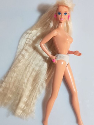 Barbie Totally Hair 90s κούκλα μεταχειρισμένη, πολύ καλή κατάσταση