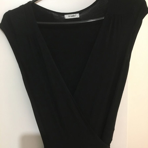 Te Queiro women's wrap dress used, black, size 1 (small)