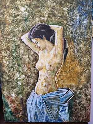 Nude Girl painting by Raphael abstract modern 50×70 cm new