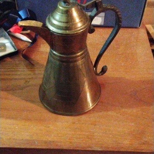 Vintage brass jug with lid like new