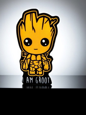 Lightbox "I Am Groot" 3D printed decorative lamp with USB new