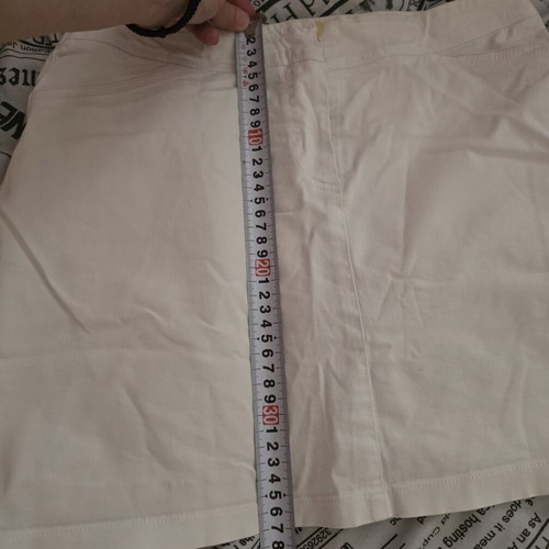 Madlen white mini skirt like new, thin denim fabric