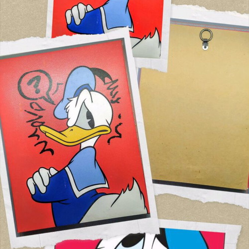 Donald Duck Canvas Print Disney Store like new