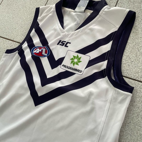Authentic Fremantle Dockers AFL ISC jersey used, size 3XL