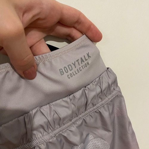 Bdtk cycling leggings with shorts and cropped top like new, multicolor