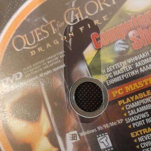 Quest for Glory 5 used, without box, PC