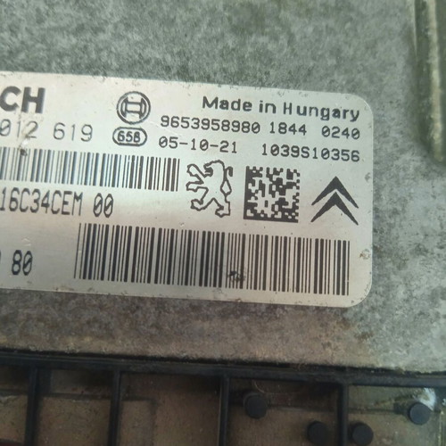 ECU computer Citroen Berlingo 1.6HDI used 9661032980 0281012619