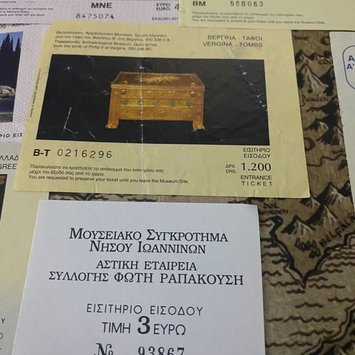 Collection of used tickets, 50 pieces from worldwide travels