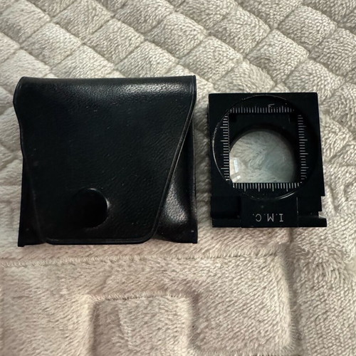 Metal folding magnifier 10x with 14mm lens diameter, like new