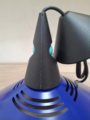 Memphis style blue pendant lamp, E27 fitting