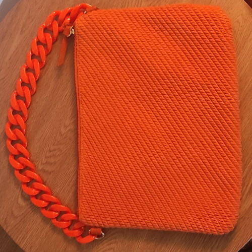 Shoulder envelope bag like new, orange
