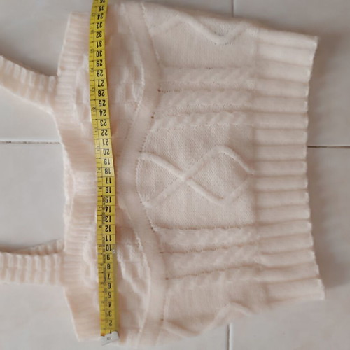 Shein knitted top medium cream color like new