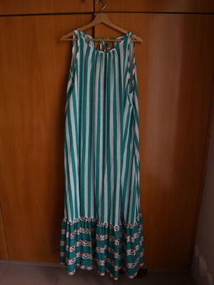 Karavan long summer dress one size colorful like new