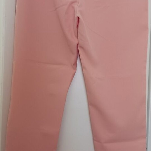 Glamorous high-waisted pants used, peach color, size M