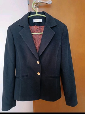 Black jacket with gold buttons like new