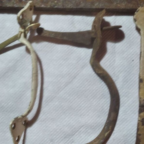 Antique iron items used, pack of 11 pieces 1780-1850