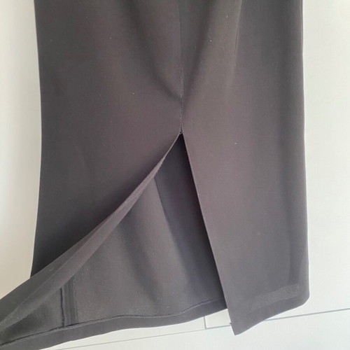 Y2K Vintage Black Maxi Skirt with Back Slit Like New