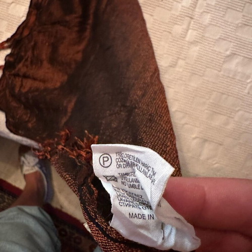 Brown scarf used