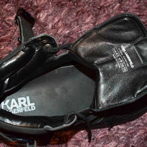 Karl Lagerfeld Eclipse HI Mix men's casual shoes new, black, size 43