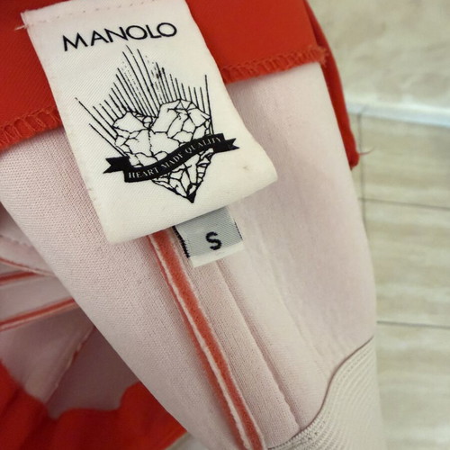 Manolo strapless jumpsuit, red, size S