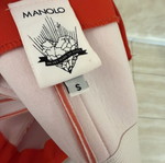 Manolo strapless jumpsuit, red, size S