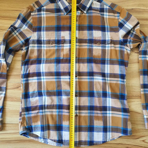 Esprit Slim Fit men's checked shirt like new, size L, 100% cotton