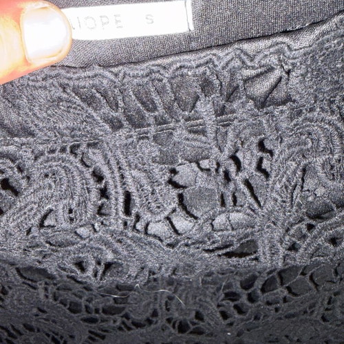 Women's skirt with lining like new, black, size S