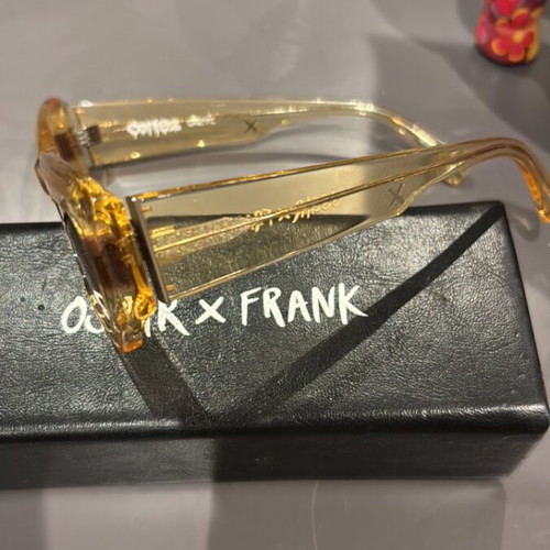 Oscar x Frank Sunglasses like new, clear yellow-orange