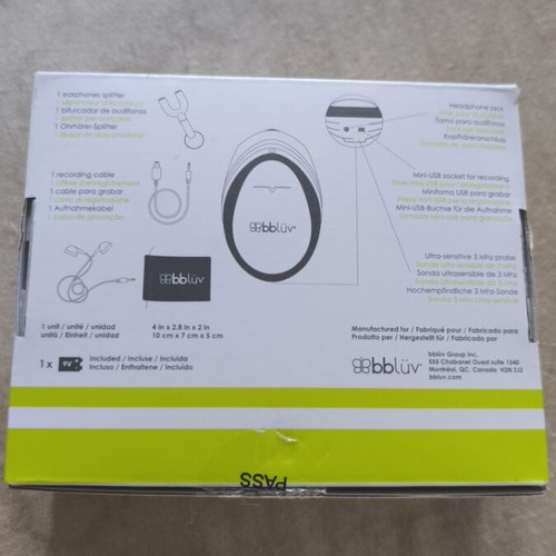 Bbluv Echo Wireless Doppler device like new