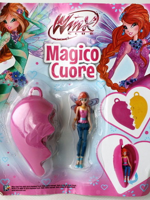 Winx Club Magico Cuore Bloom μίνι φιγούρα με θήκη καρδιά καινούργια