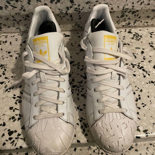 Adidas Superstar Pharrell Supershell white yellow size 46 new