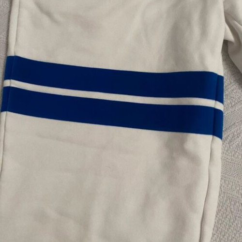 Lacoste joggers white with blue stripe