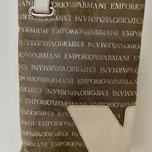 Armani crossbody bag used with fabric and leather details
