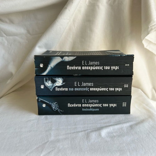Fifty Shades of Grey Trilogy by E L James like new, set of 3 books