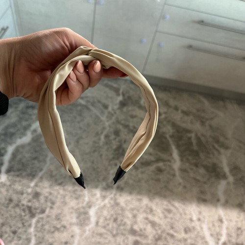 Cream headband new, soft and lightweight