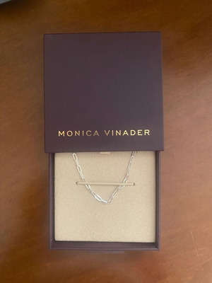 Monika Vinader Paperclip Chain 925 Sterling Silver Bracelet new