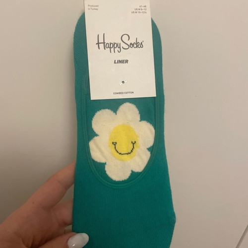 Happy Socks socks new green with flower size 41-46