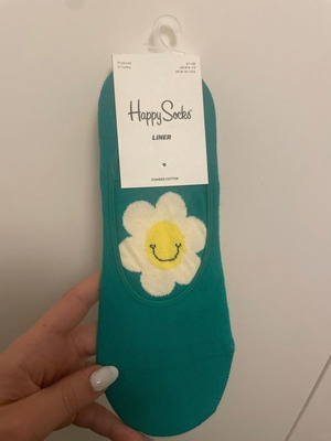 Happy Socks socks new green with flower size 41-46