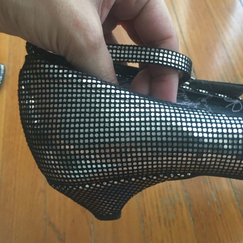 Fornarina pumps like new, black and silver, size 37