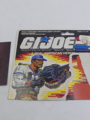 Vintage 1988 GI Joe Hardball Grenade Specialist cardback art used