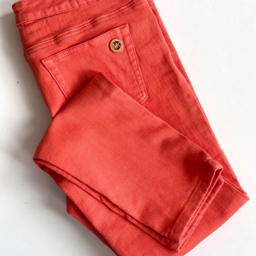 Michael Kors slim orange denim pants like new, size 29