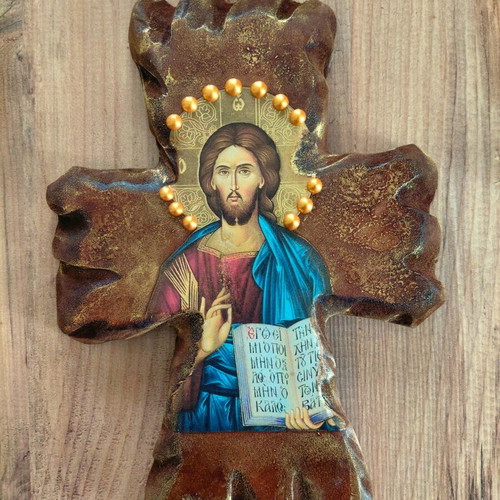Large wall hanging cross 30 cm new
