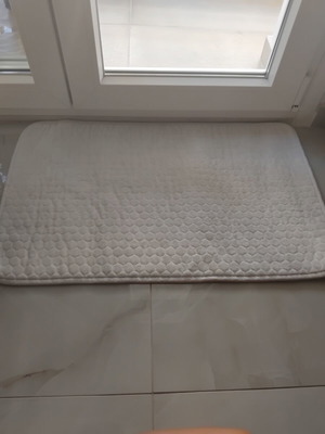Pataki bathroom mat almost like new, white, soft, 46x74cm