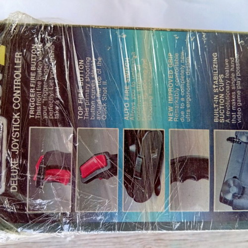 Joystick Quick Shot 2 for Amstrad CPC 6128 used with box and disks