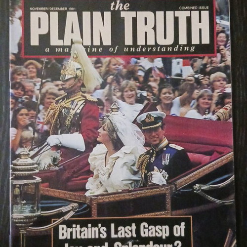 Plain Truth magazine Princess Diana December 1981